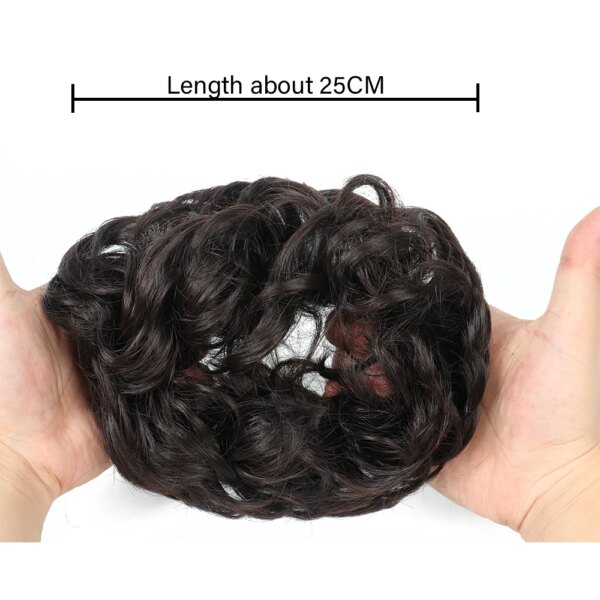 extension cheveux à Chignon, chouchous élastiques
