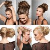 extension cheveux à Chignon, chouchous élastiques