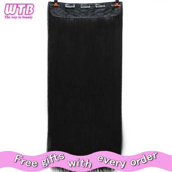 extension cheveux synthétiques à 5 clips