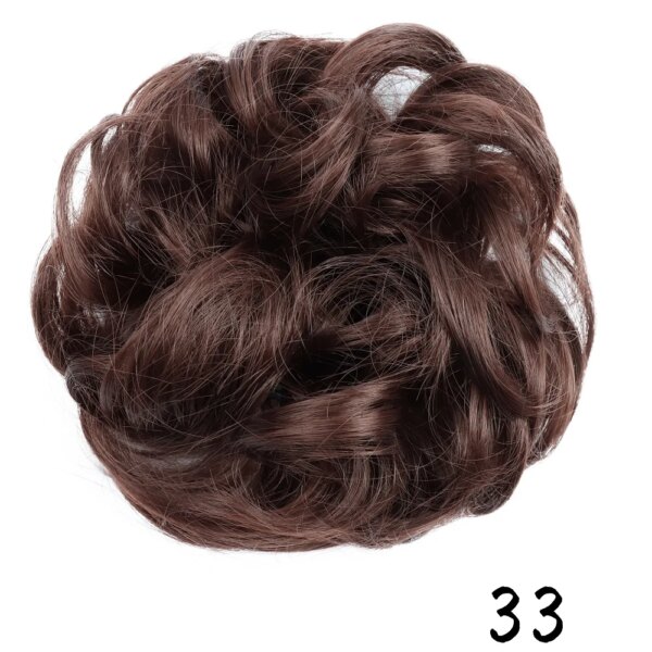 extension cheveux à Chignon, chouchous élastiques