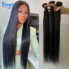 extension cheveux Humain YOCYTU 100% Human Hair Bundles Tissage Bresilien
