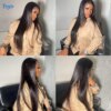 extension cheveux Humain YOCYTU 100% Human Hair Bundles Tissage Bresilien