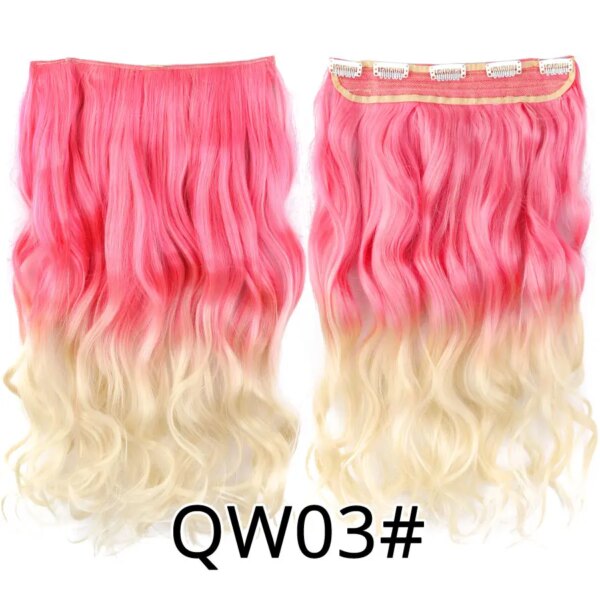 extension cheveux synthétiques à 5Clips