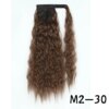 extension cheveux synthétique longue queue de cheval ondulée avec pince à cheveux