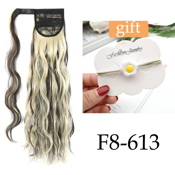 40235-feaaa9.jpg extension cheveux synthétique longue queue de cheval ondulée avec pince à cheveux