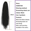extension cheveux queue de cheval synthétique longue crépue et bouclée