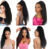 extension cheveux queue de cheval synthétique longue crépue et bouclée