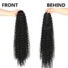 extension cheveux queue de cheval synthétique longue crépue et bouclée