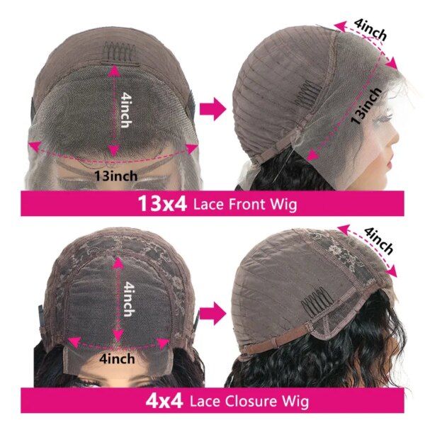 perruque femme Lace Frontal Wig Remy naturelle crépue bouclée