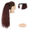 extension cheveux longue et bouclée, queue de cheval naturelle