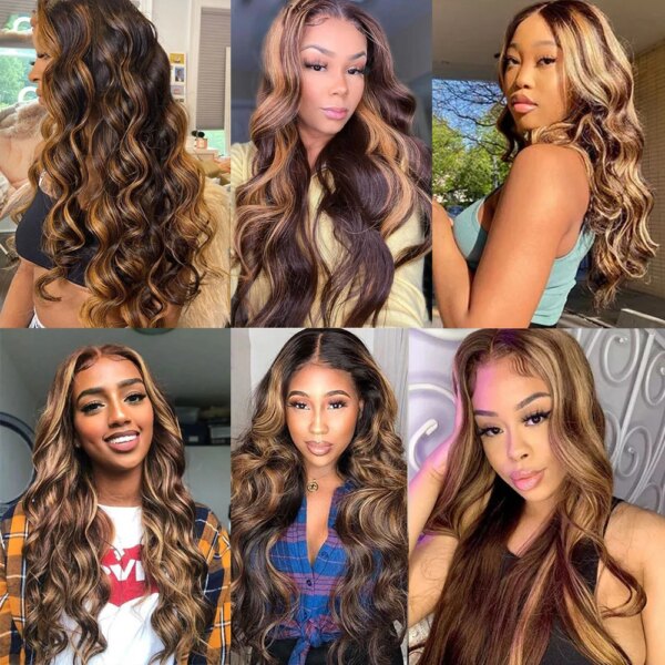 meche cheveux malaisiennes naturelles Remy lisses brun ombré