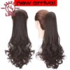 extension cheveux capillaire synthétique ondulée 22 pouces avec pince