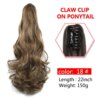 extension cheveux capillaire synthétique ondulée 22 pouces avec pince