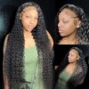 perruque femme Lace Frontal Wig Deep Wave naturelle