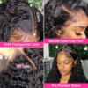 perruque femme Lace Frontal Wig Deep Wave naturelle