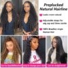 perruque femme Lace Frontal Wig Deep Wave naturelle