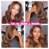 meche cheveux meche bresilienne naturelles Remy lisses brun foncé