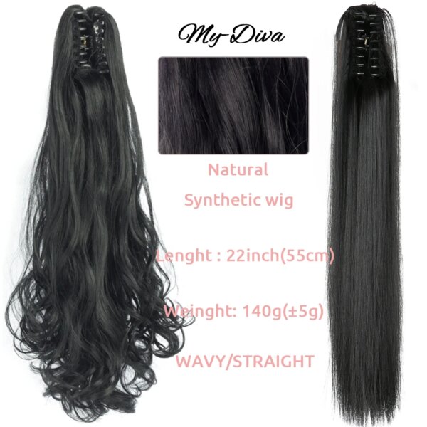 extension cheveux capillaire synthétique longue et lisse