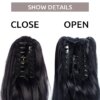 extension cheveux capillaire synthétique longue et lisse