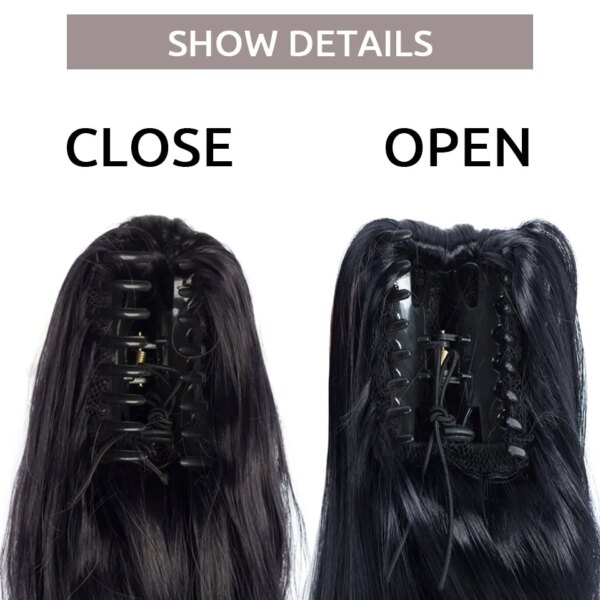 extension cheveux capillaire synthétique longue et lisse