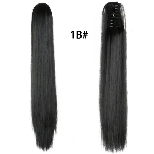 extension cheveux capillaire synthétique longue et lisse