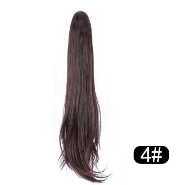 extension cheveux capillaire synthétique longue et lisse