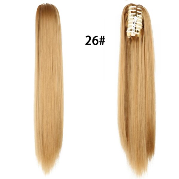 extension cheveux capillaire synthétique longue et lisse