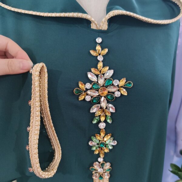 Abaya – Robe musulmane à capuche pour femme, tenue de Festival et de Festival