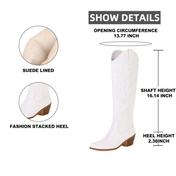 42124-fa0802.jpg bottes femme de Cowboy Hautes Brodées pour Femme