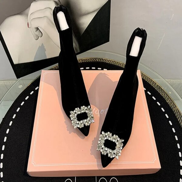 42163-ce3719.jpg bottines femme à talons hauts et pointus pour femme, chaussures courtes à strass