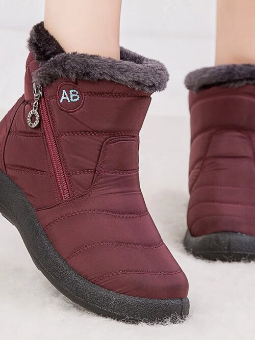 bottines femme de neige légères et imperméables pour femme