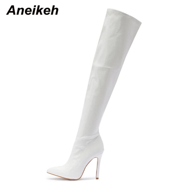 bottes femme à talons fins rayées de 11CM pour femmes