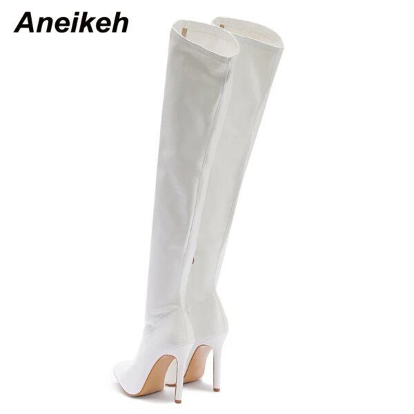 bottes femme à talons fins rayées de 11CM pour femmes