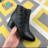 bottines femme courtes en cuir à talons épais pour femme