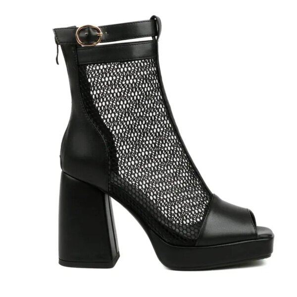 bottines femme d'été Sexy à talons hauts et carrés pour femmes