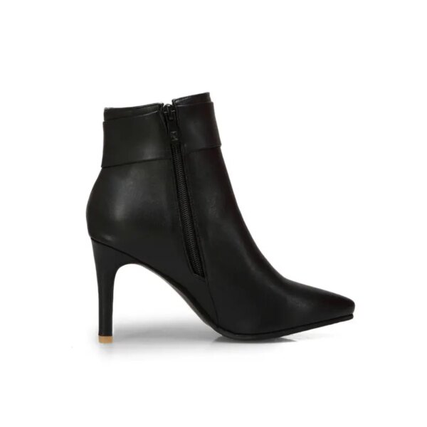 bottines femme à talons hauts et fins pour femme, bottes confortables à fermeture éclair