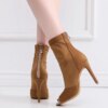 bottines femme de danse à fermeture éclair pour femmes