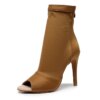 bottines femme de danse à fermeture éclair pour femmes