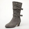 44255-357951.jpg bottines femme mi-mollet à bout pointu pour femme, chaussures chaudes à talons hauts