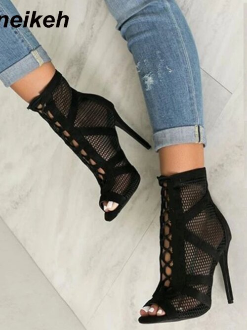 bottines femme – sandales à talons hauts pour femmes, chaussures de soirée