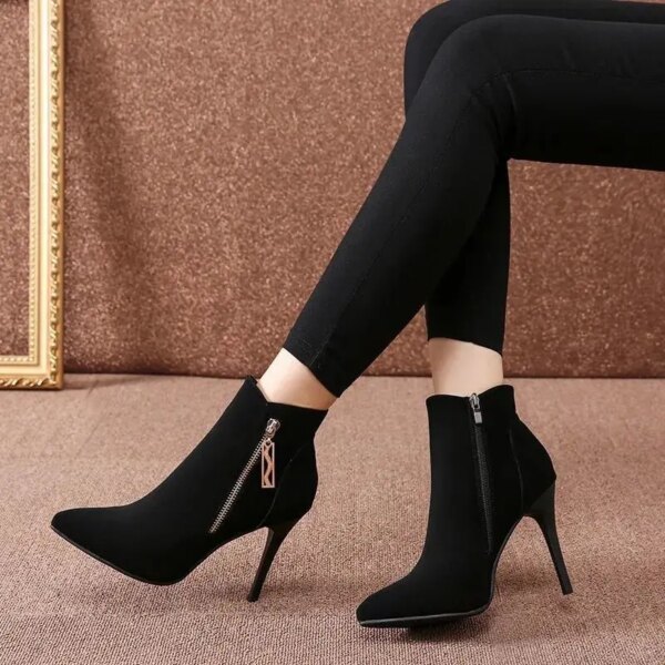 bottines femme courtes à talons hauts pour femmes