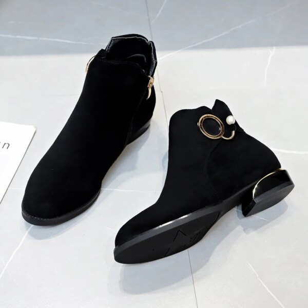 44686-ea7559.jpg bottines femme en daim à talons bas et hauts pour femme, chaussures pointues avec fermeture éclair