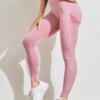 Legging sport femme push up taille haute sans couture