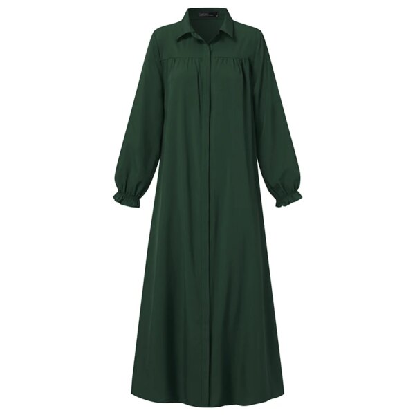 Abaya - Robe Hijab Vintage pour Femme, Abaya de Dubaï, Turquie, Couleur Unie, Vêtements Musulmans Islamiques