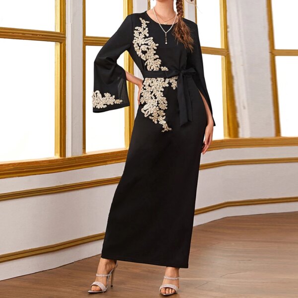 45386-6127b4.jpg Abaya Robe Hijab pour femmes musulmanes, caftan, vêtements islamiques