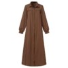 Abaya - Robe Hijab Vintage pour Femme, Abaya de Dubaï, Turquie, Couleur Unie, Vêtements Musulmans Islamiques