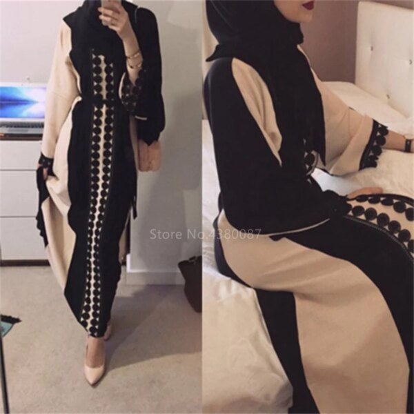 Abaya Robe musulmane pour femmes, vêtements islamiques, moyen-orient, duibai arabe