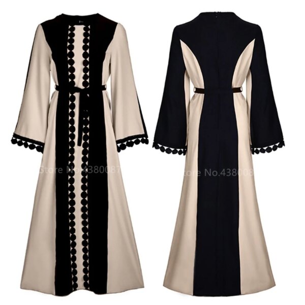 Abaya Robe musulmane pour femmes, vêtements islamiques, moyen-orient, duibai arabe