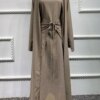 Abaya-Robe musulmane 3 pièces pour femmes, tenue de soirée, kaftan marocain