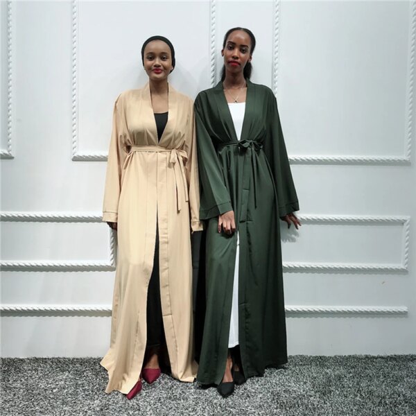Abaya – Cardigan Kimono de dubaï pour femmes, robe musulmane, Hijab